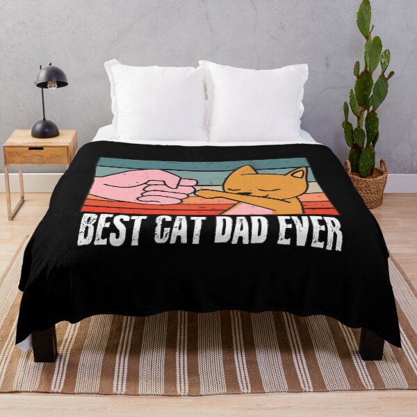 Item preview, Best Cat Dad Ever Fist Bump Retro Vintage Cat Lover Gift designed and sold by SoyLamderma.
