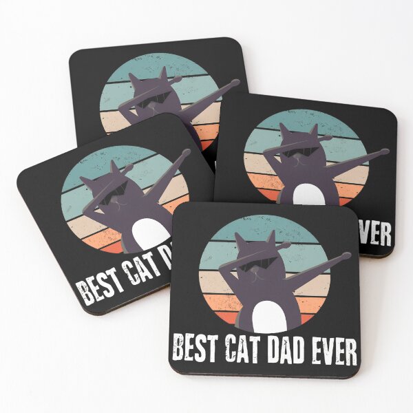 Item preview, Best Cat Dad Ever Retro Dabbing Cat designed and sold by SoyLamderma.