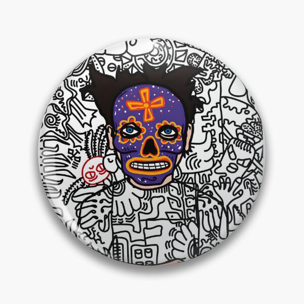 Item preview, Hashmasks Nft Inspired Digital Art - Abstract Crypto Mask Portrait | Limited Edition designed and sold by Haykingdrawings.