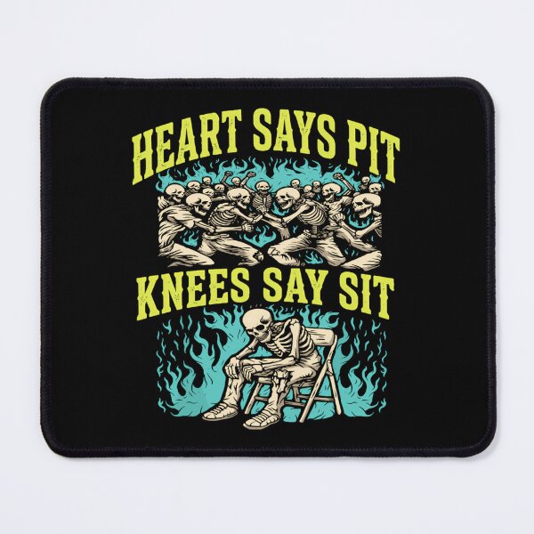 Item preview, Heart Says Pit Knees Say Sit Skeleton Funny designed and sold by ShayneViki.