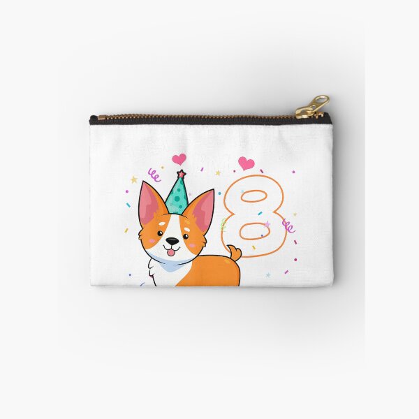 Item preview, 8th Birthday Corgi Dog Lover Pet 8 Years Old BDay Family retro designed and sold by RuthMenze.