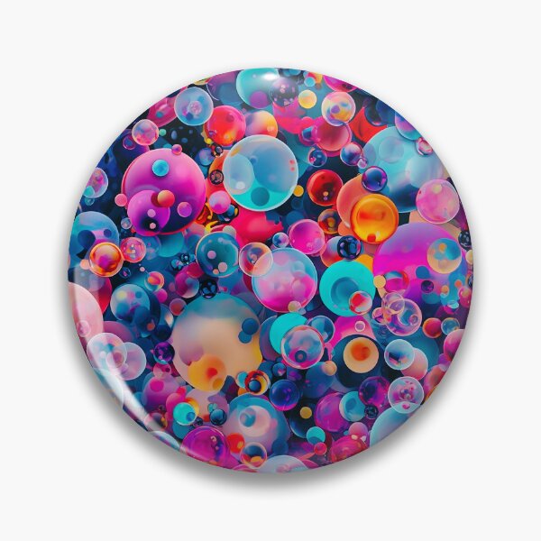Item preview, Colorful Bubble Explosion – Vibrant Abstract Spheres Pattern designed and sold by IMuDesigner.