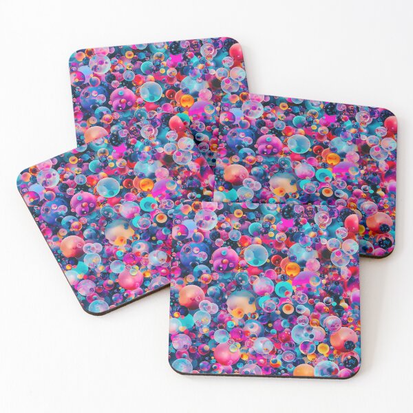 Item preview, Colorful Bubble Explosion – Vibrant Abstract Spheres Pattern designed and sold by IMuDesigner.