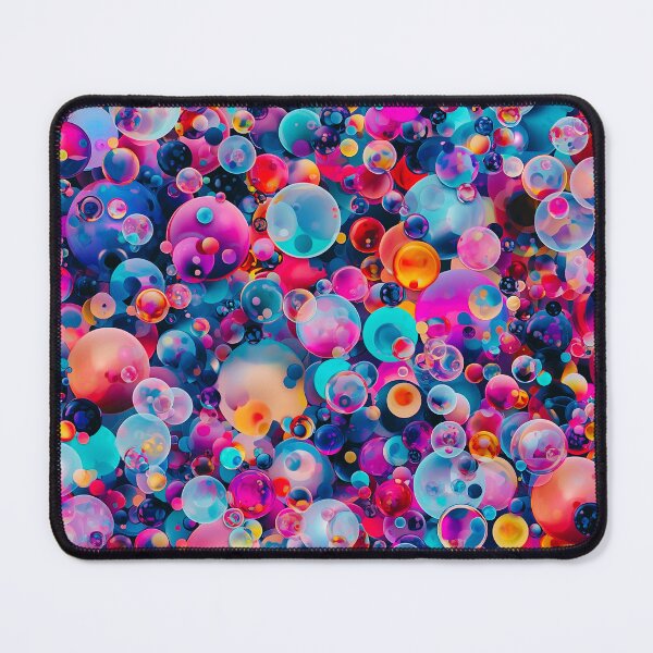 Item preview, Colorful Bubble Explosion – Vibrant Abstract Spheres Pattern designed and sold by IMuDesigner.