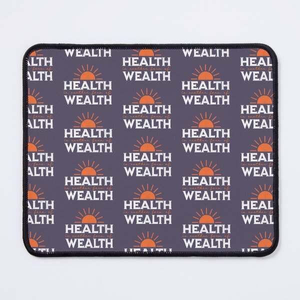 Item preview, Health Is Wealth Motivational Health-Concise Design designed and sold by AppearoStudio.