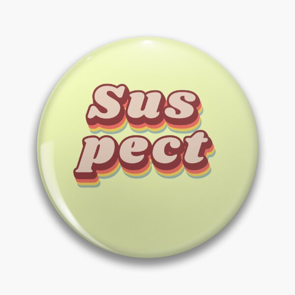 Artikelvorschau, Suspect Retro Spruch Typografie Humor Gaming Schrift entworfen und verkauft von Mauswohn.