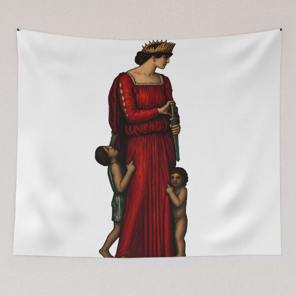 Item preview, Medea Pixel Art Franz von Stuck Mythology designed and sold by aigcx.