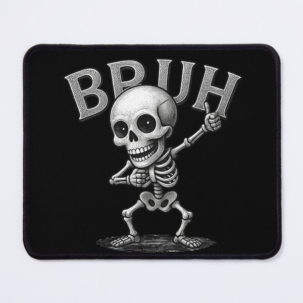Item preview, Bruh Skeleton Funny Skull Meme Humor Spooky Halloween designed and sold by Zizo-DR44.