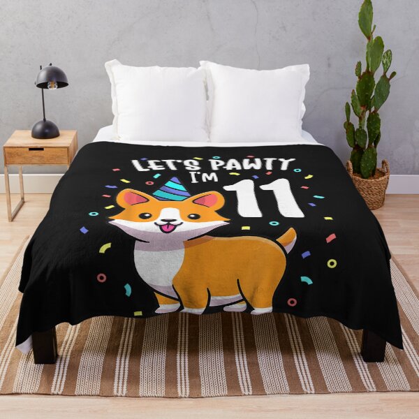 Item preview, 11 Years Old Corgi Dog Lover 11th Birthday Party Outfit Kid vintage designed and sold by AntoniusBachman.