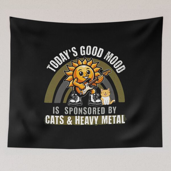 Item preview, Good Mood Sun Cat Guitar Music Design designed and sold by SoyLamderma.