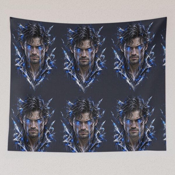 Item preview, Ancient Cosmic Being Blue Energy Eyes Sci-Fi Art designed and sold by CSterling11.