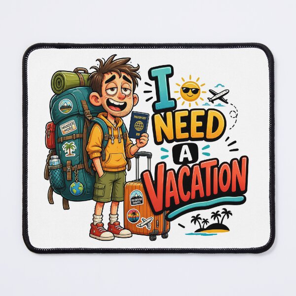 Item preview, I Need a Vacation Funny Travel Adventure Vacation Design designed and sold by Grapyziip.