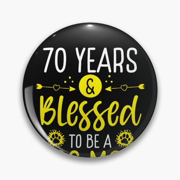 Item preview, 70 Year Old Dog Mother Blessed Pet Owner 70 Birthday retro designed and sold by CarlaKaise.