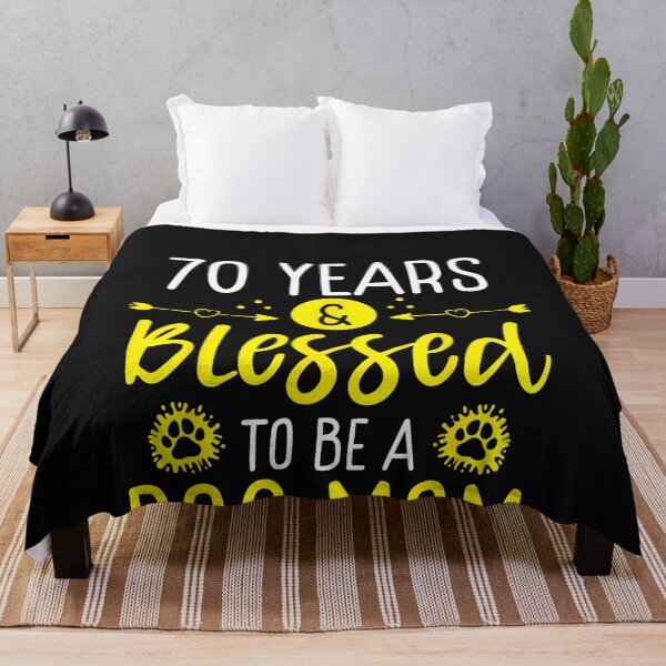Item preview, 70 Year Old Dog Mother Blessed Pet Owner 70 Birthday retro designed and sold by CarlaKaise.