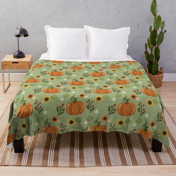 Item preview, Playful Pumpkin Harvest - Cozy Autumn Pumpkin Floral Pattern designed and sold by VenusandMoon.