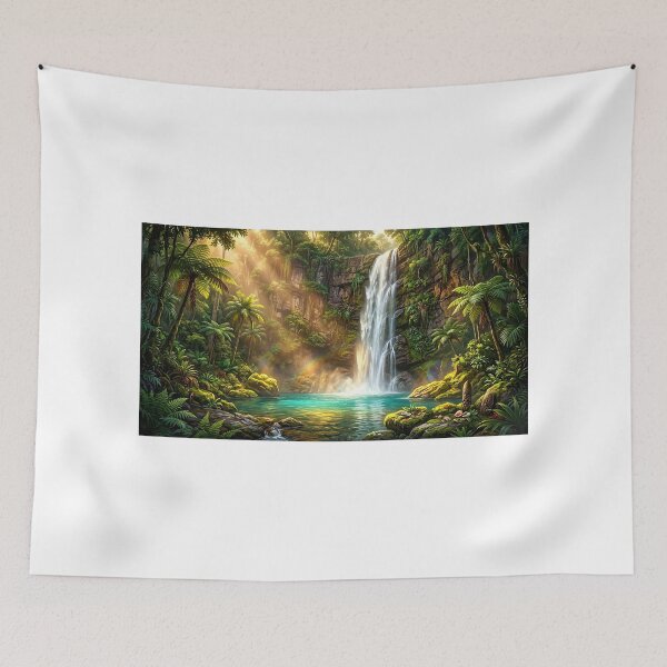Item preview, Sacred Waterfall — Rainforest Blessing designed and sold by Hawaii26.