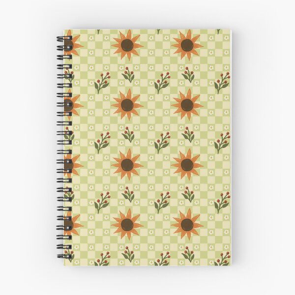 Item preview, Sunflower Harvest Check - Gold Floral Gingham Pattern designed and sold by VenusandMoon.