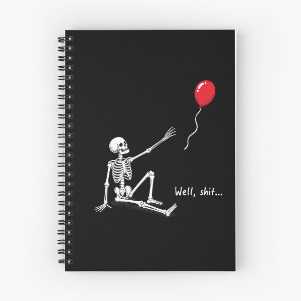 Item preview, Skeleton Balloon Well Shit Funny Dark Humor designed and sold by leocreatives.