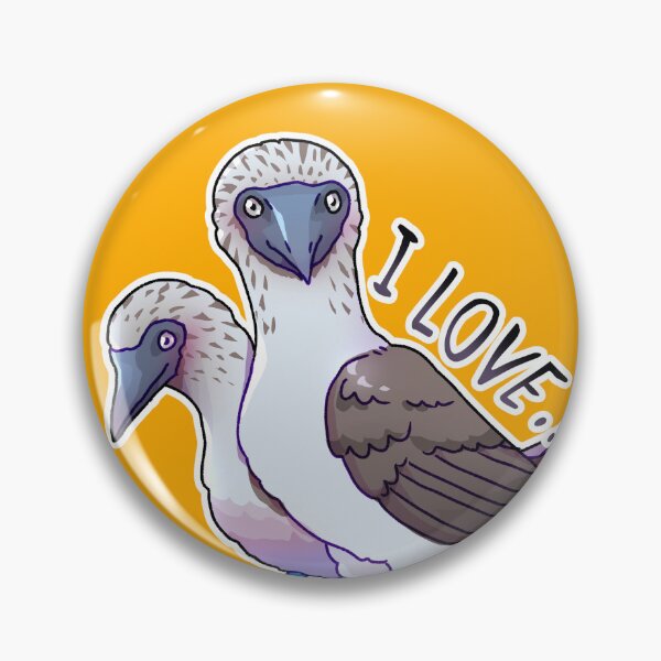 Item preview, “I Love…” — Blue Boobies (the birds) | Biology Pun Sticker designed and sold by Song-of-Anemoia.