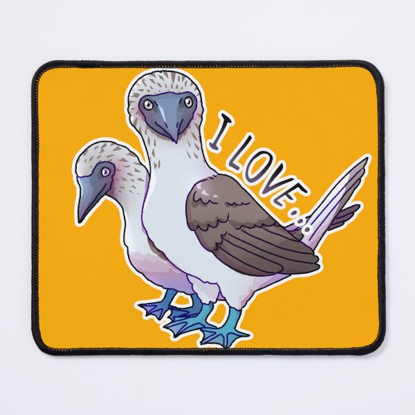 Item preview, “I Love…” — Blue Boobies (the birds) | Biology Pun Sticker designed and sold by Song-of-Anemoia.