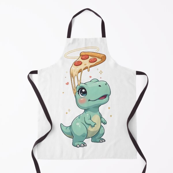 Item preview, Cute Kawaii T-Rex Dinosaur Pizza Sticker designed and sold by ChibiPCStudio.