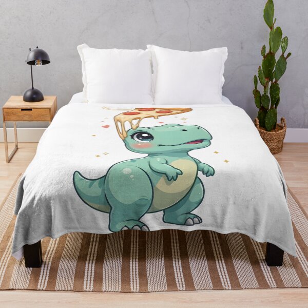 Item preview, Cute Kawaii T-Rex Dinosaur Pizza Sticker designed and sold by ChibiPCStudio.