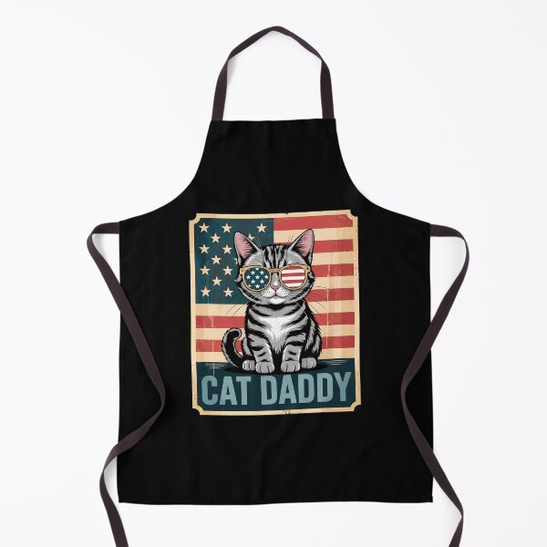 Item preview, Cat Daddy American Flag Retro Pet Lover designed and sold by SoyLamderma.