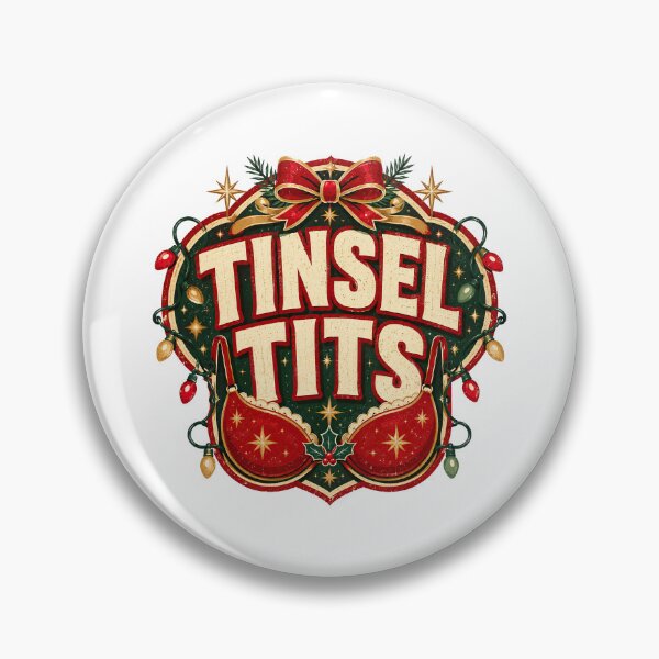 Item preview, Inappropriate Christmas, Tinsel Tits Funny Christmas Holiday Naughty Xmas designed and sold by graphic-genie.