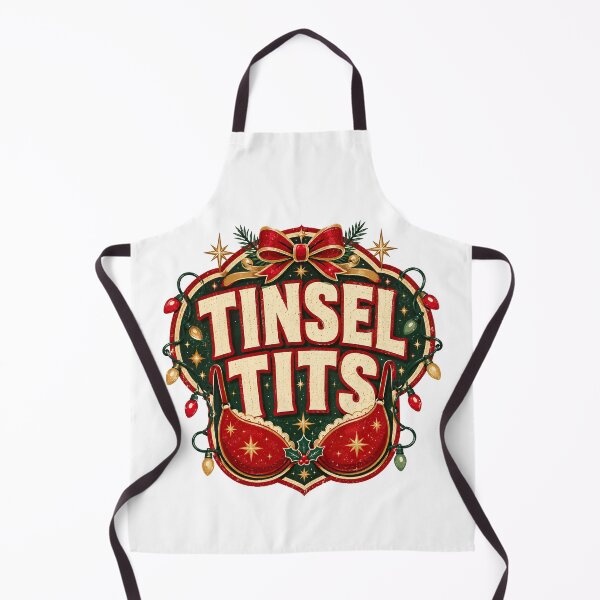 Item preview, Inappropriate Christmas, Tinsel Tits Funny Christmas Holiday Naughty Xmas designed and sold by graphic-genie.