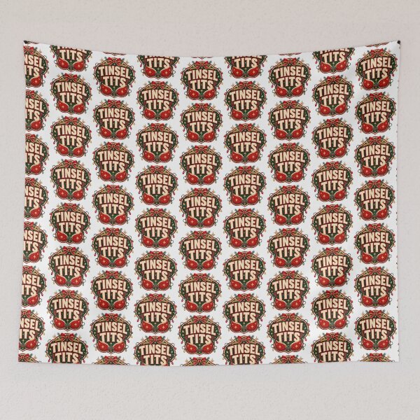 Item preview, Inappropriate Christmas, Tinsel Tits Funny Christmas Holiday Naughty Xmas designed and sold by graphic-genie.