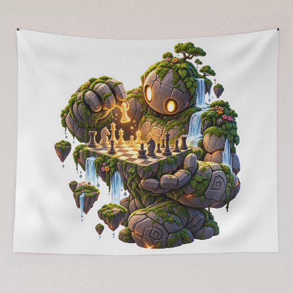 Item preview, Floating Fantasy Island Sticker – Magical Sky Kingdom & Adventure Art designed and sold by GenZStickerHub1.