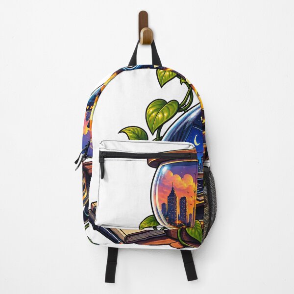 Item preview, Magical World in a Bottle Sticker – Tiny Fantasy Village & Cozy Adventure Art designed and sold by GenZStickerHub1.