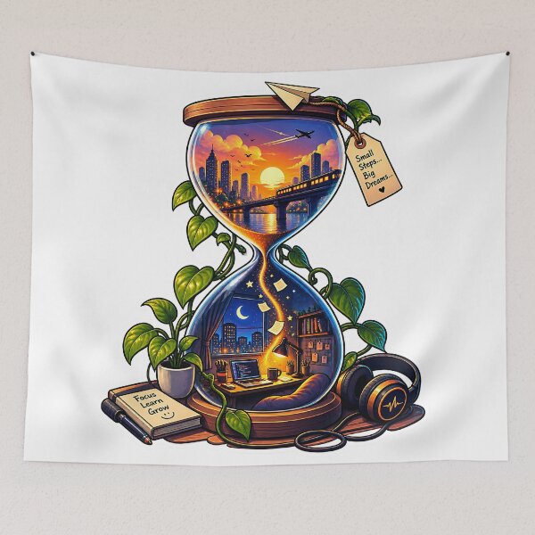 Item preview, Magical World in a Bottle Sticker – Tiny Fantasy Village & Cozy Adventure Art designed and sold by GenZStickerHub1.