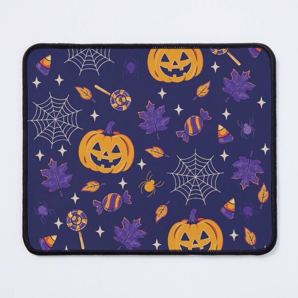 Item preview, Halloween Pattern – Pumpkins, Candy & Spiderwebs designed and sold by pumpkinchino.