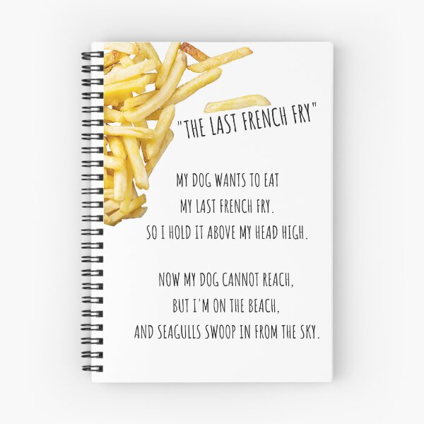 Item preview, French fry limerick - black text designed and sold by mystudiocreate.