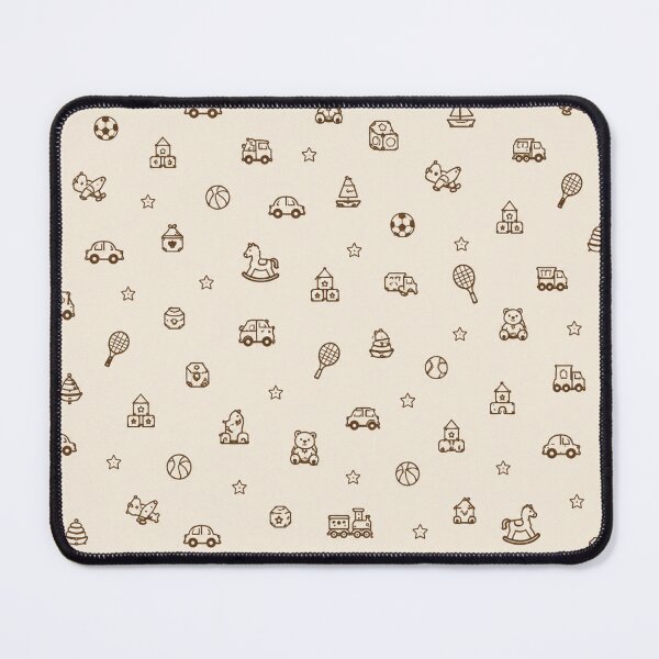 Item preview, Beige & Brown Boys Toys – Vintage Kids Playroom Pattern designed and sold by HO•Designs.