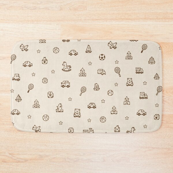 Item preview, Beige & Brown Boys Toys – Vintage Kids Playroom Pattern designed and sold by HO•Designs.