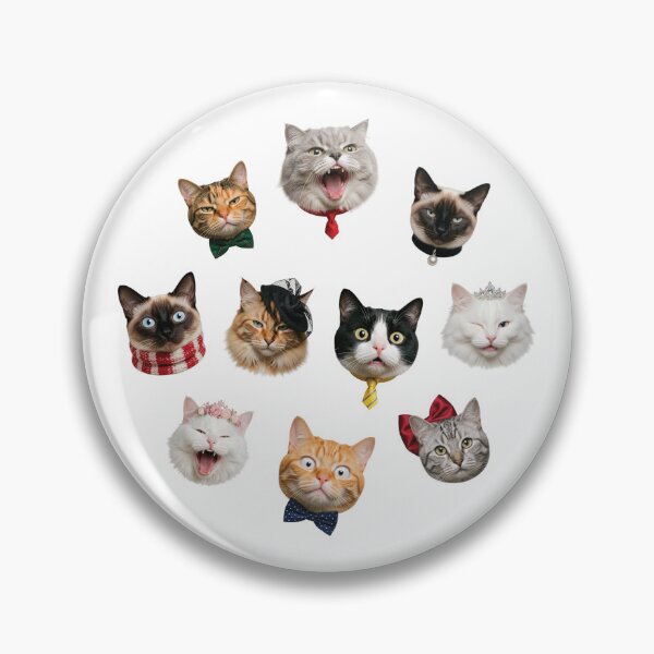 Item preview, Funny Cat Bosses and Gala Queens Cats designed and sold by chillaxcats.
