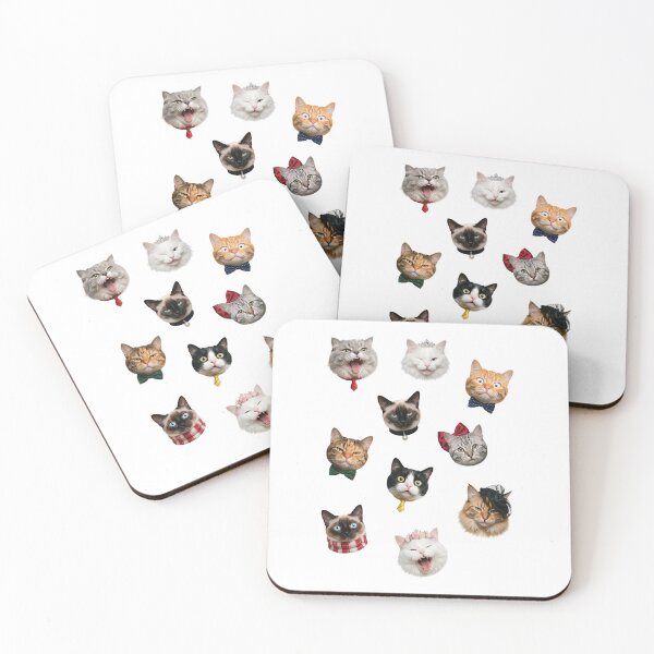 Item preview, Funny Cat Bosses and Gala Queens Cats designed and sold by chillaxcats.