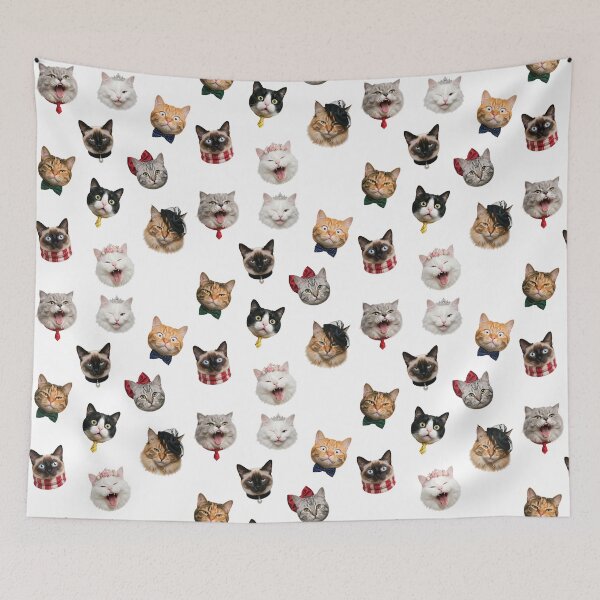 Item preview, Funny Cat Bosses and Gala Queens Cats designed and sold by chillaxcats.