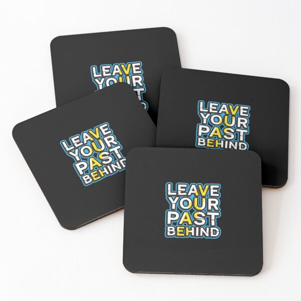 Item preview, Leave Your Past Behind Modern Stencil Typography designed and sold by FitNow.