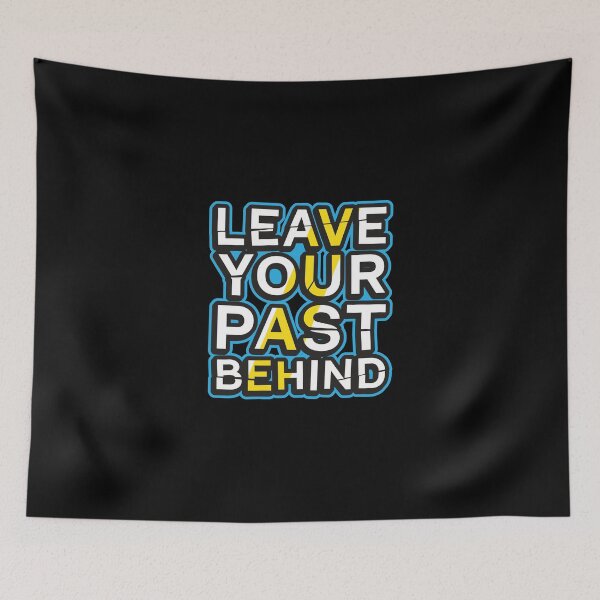 Item preview, Leave Your Past Behind Modern Stencil Typography designed and sold by FitNow.