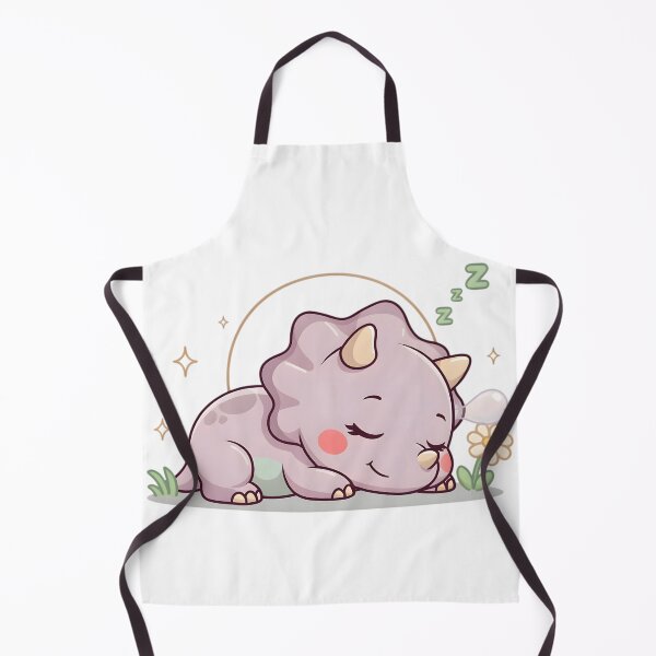 Item preview, Cute Kawaii Sleeping Triceratops Dinosaur Sticker designed and sold by ChibiPCStudio.