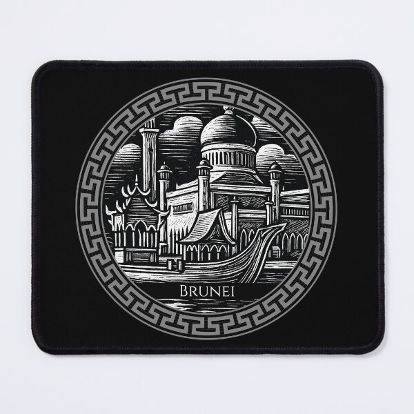 Item preview, Brunei Vintage Woodcut Art designed and sold by Thistle-TShop.