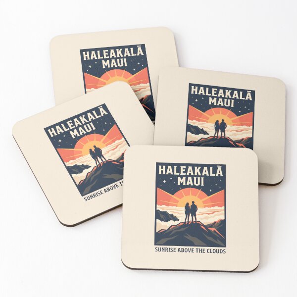 Item preview, Haleakala Sunrise - Hawaii Travel Vintage Travel Badge designed and sold by SplashTastic.