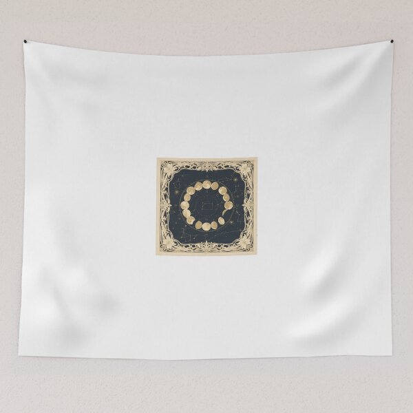 Item preview, Celestial Moon Phase Chart in Gilt designed and sold by PictorialWhimsy.