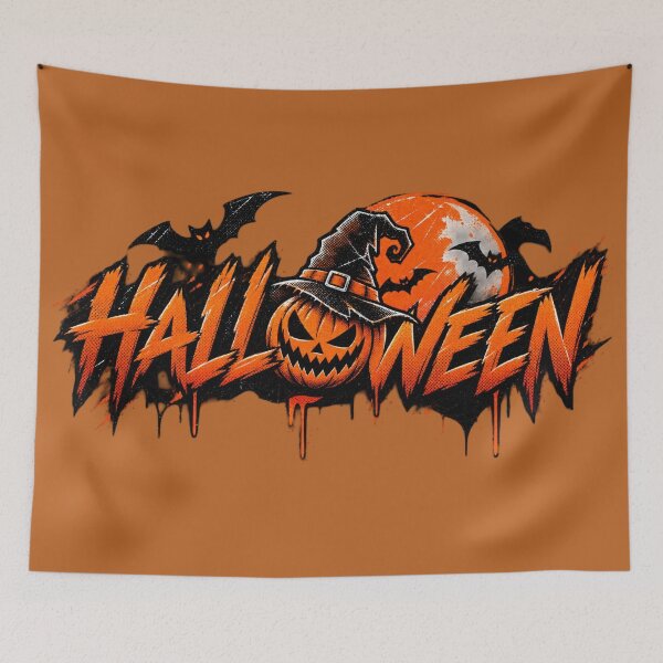 Item preview, Halloween Pumpkin Witch Graffiti designed and sold by BoringClothes .
