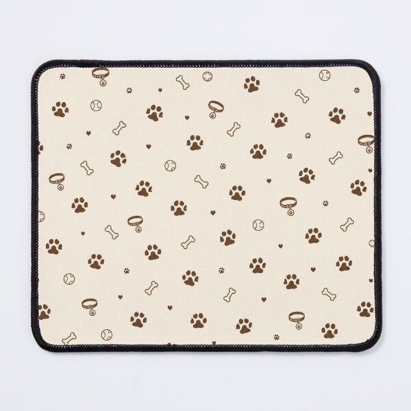 Item preview, Dog Paws, Collars & Bones – Neutral Beige Puppy Pattern designed and sold by HO•Designs.