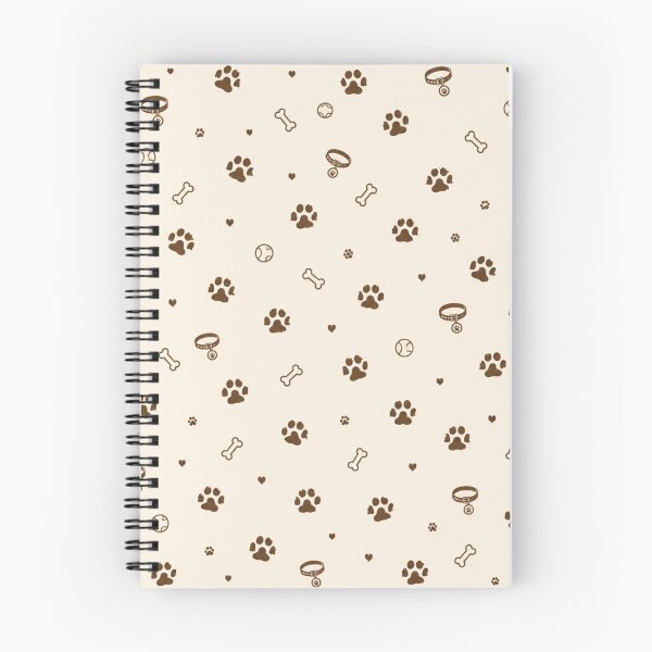 Item preview, Dog Paws, Collars & Bones – Neutral Beige Puppy Pattern designed and sold by HO•Designs.