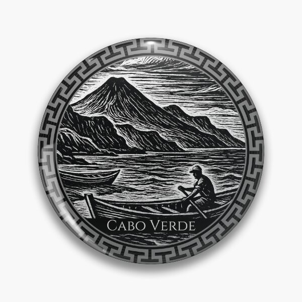 Item preview, Cabo Verde Vintage Woodcut Art designed and sold by Thistle-TShop.